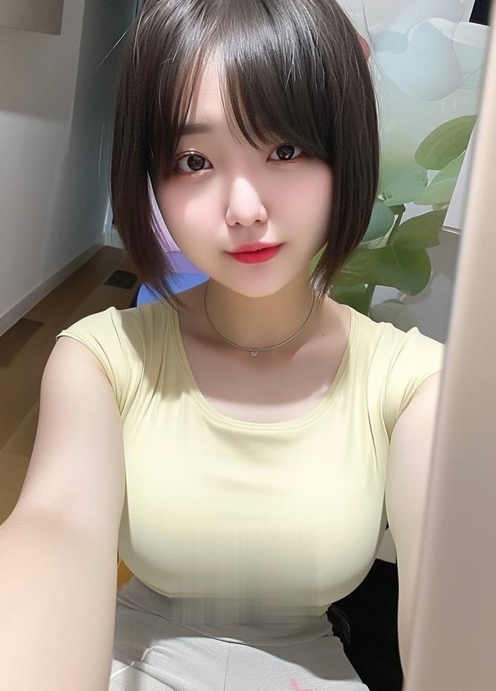 短发微胖型大胸琪琪